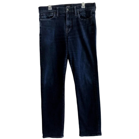 J.Crew Womens Size 34 770 Straight Dark Jean(FLAWS)CROTCH,POCKET - Picture 1 of 14